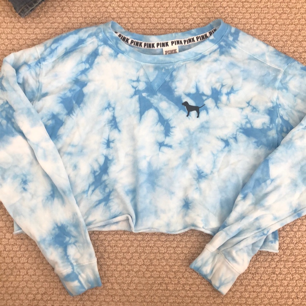 PINK CROPPED HOODIE